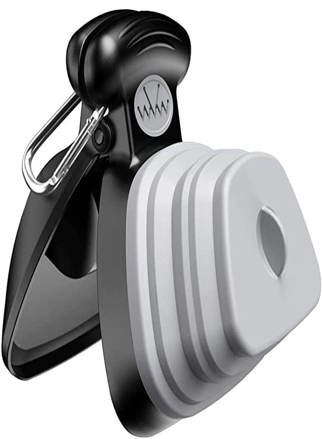 Pups&Pets Portable Pet Poop Scooper Dog Waste Cleaner, Sanitary Waste Pick Up with Bag Dispenser for Dogs (Grey) - Image 1